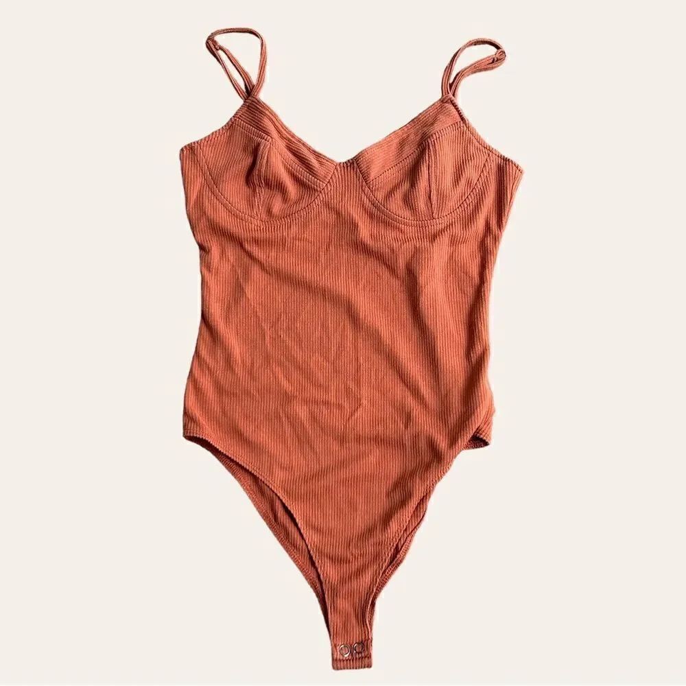 Forever 21 Burnt Orange Tank Bodysuit